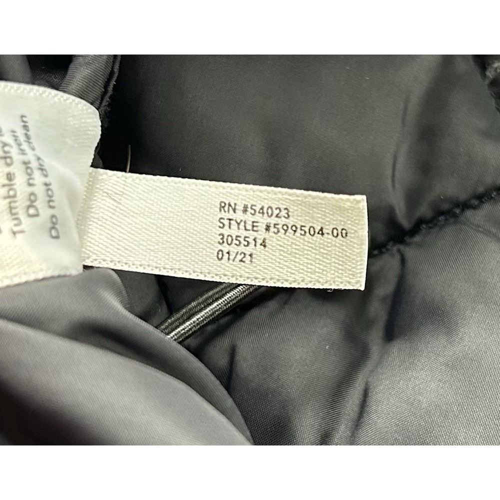 Athleta Whisper Featherless Women's Medium Puffer Vest Full Zip Black Quilted - Picture 9 of 12